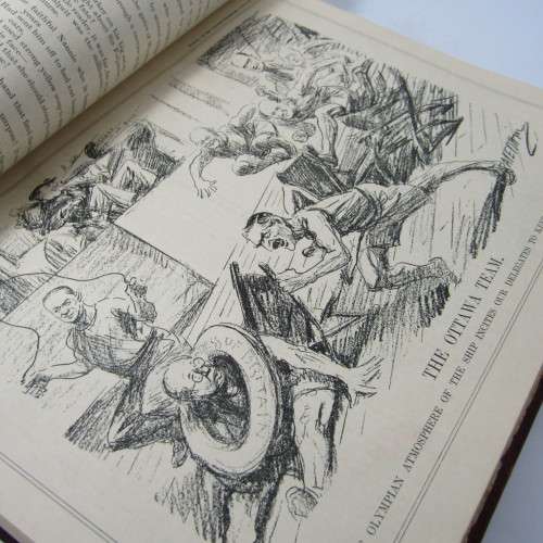 1932 Bound volume of Punch magazine - Jan to June and Jul to Dec - some damage
