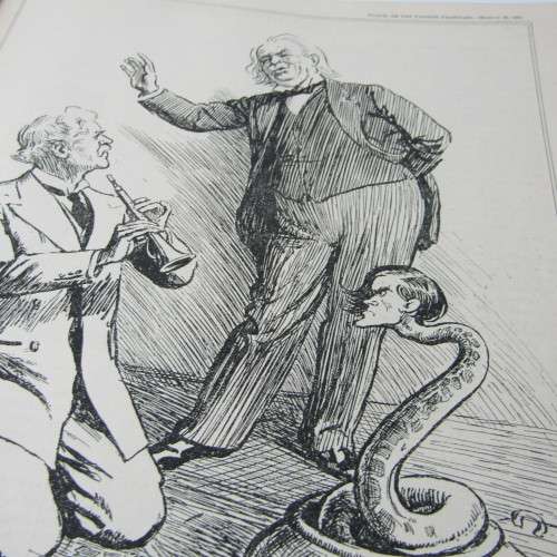 1931 Bound volume of Punch magazine - Jan to June and Jul to Dec - some damage