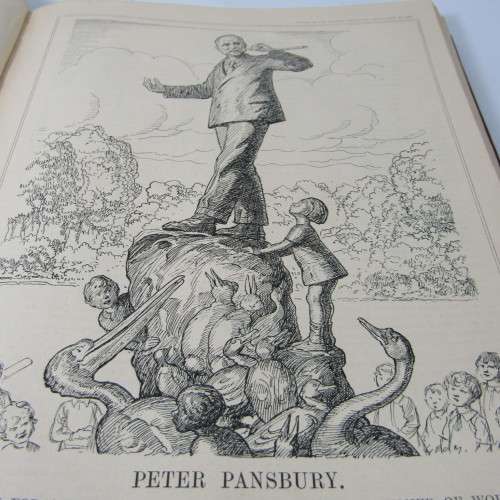 1929 Bound volume of Punch magazine - Jan to June and Jul to Dec - some damage