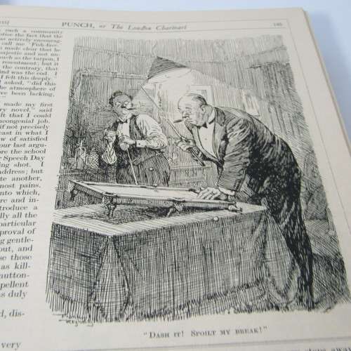 1935 Bound volume of Punch magazine - Jan to June and Jul to Dec - some damage