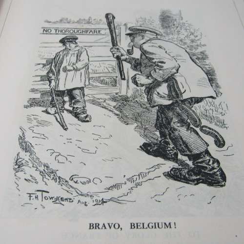 1935 Bound volume of Punch magazine - Jan to June and Jul to Dec - some damage