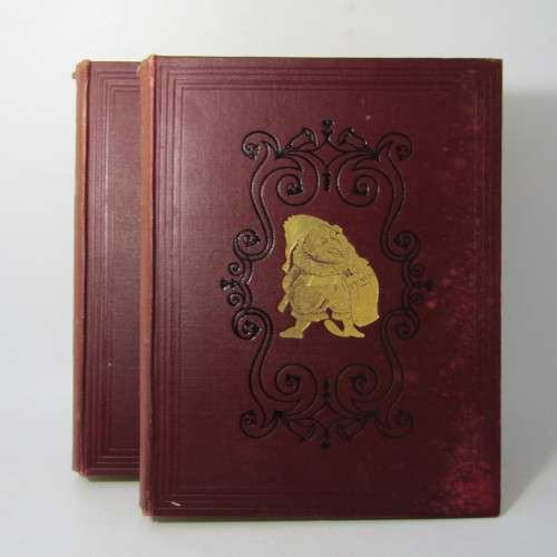 1934 Bound volume of Punch magazine - Jan to June and Jul to Dec - some damage