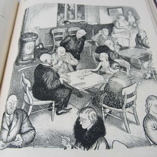 1938 Bound volume of Punch magazine - Jan to June and Jul to Dec - some damage