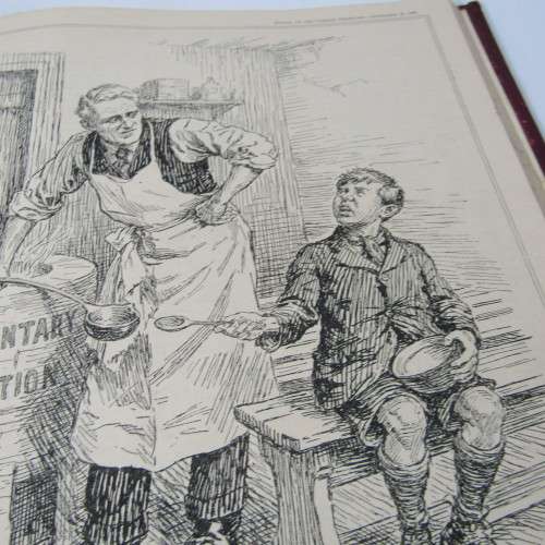 1930 Bound volume of Punch magazine - Jan to June and Jul to Dec - some damage