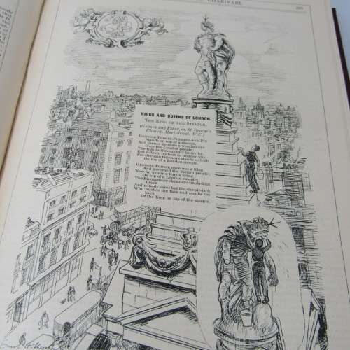 1930 Bound volume of Punch magazine - Jan to June and Jul to Dec - some damage