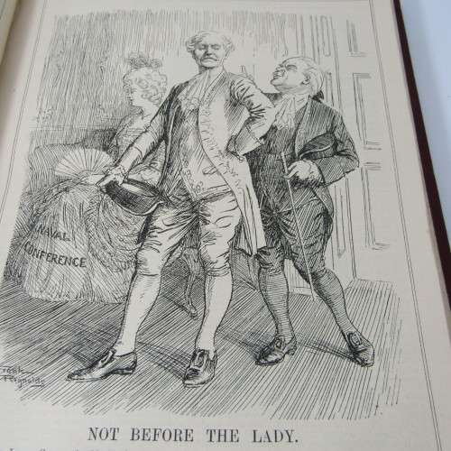 1930 Bound volume of Punch magazine - Jan to June and Jul to Dec - some damage