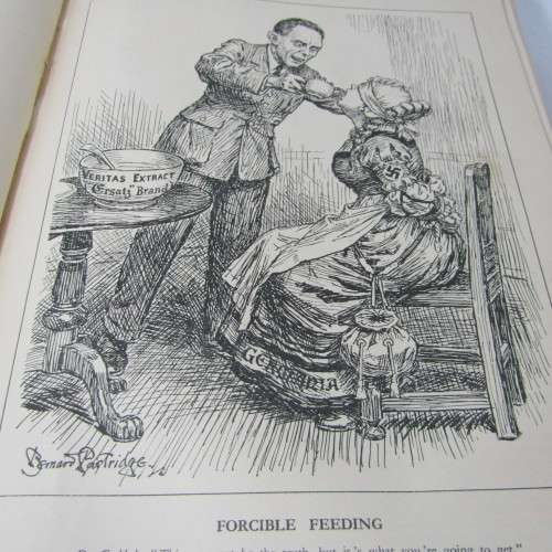 1939 Bound volume of Punch magazine - Jan to June and Jul to Dec - some damage