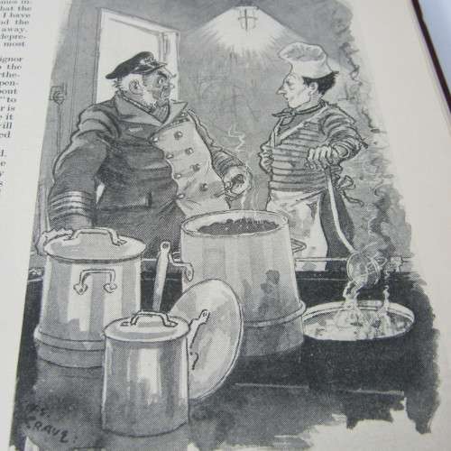 1939 Bound volume of Punch magazine - Jan to June and Jul to Dec - some damage