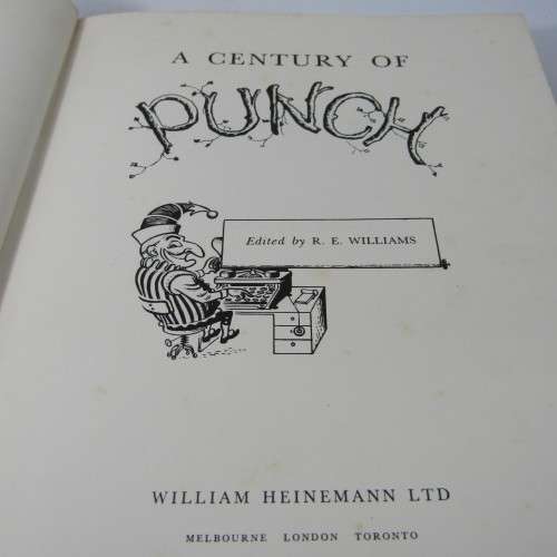 A Centaury of Punch magazine bound book edited R.E. Williams
