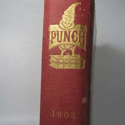 1903 Bound Volume of Punch magazine - some damage