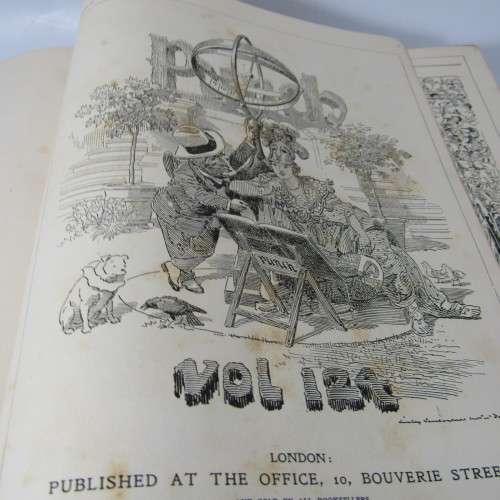 1903 Bound Volume of Punch magazine - some damage
