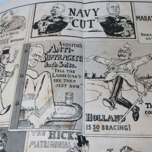1909 Bound Volume of Punch magazine - some damage