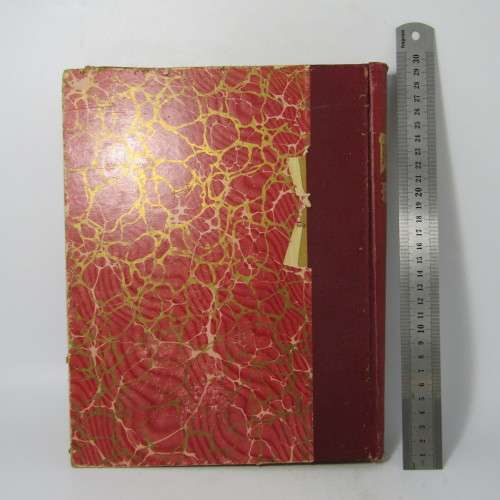 1890 Bound volume of Punch magazine - some damage