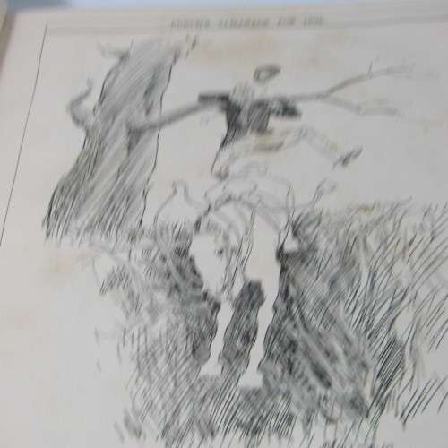 1896 Bound volume of Punch magazine - some damage