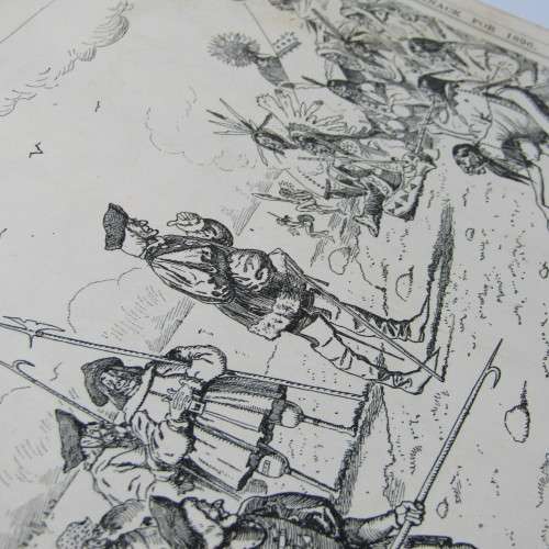 1896 Bound volume of Punch magazine - some damage