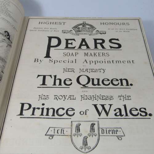 1894 Bound volume of Punch magazine - some damage