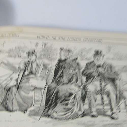 1894 Bound volume of Punch magazine - some damage