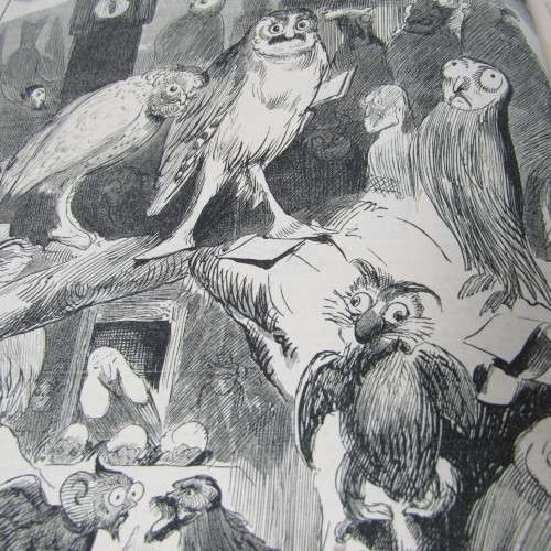 1891 Bound volume of Punch magazine - some damage