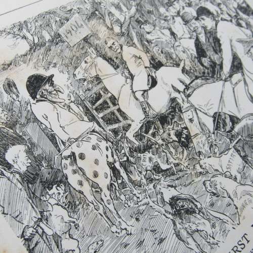 1904 Bound volume of Punch magazine - some damage