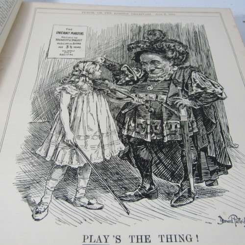 1904 Bound volume of Punch magazine - some damage