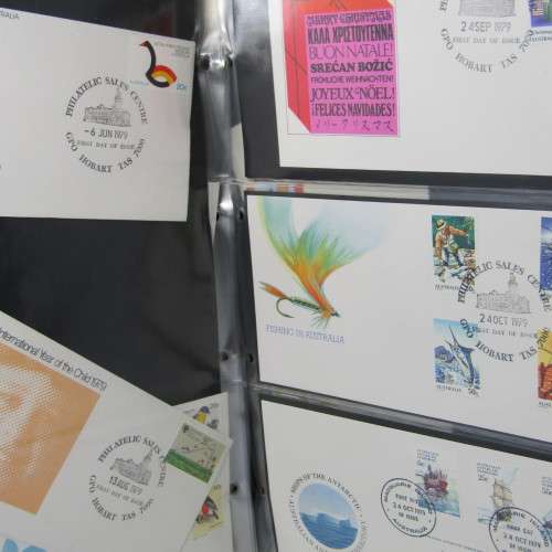 Ledger album with 157 Australia First Day Covers