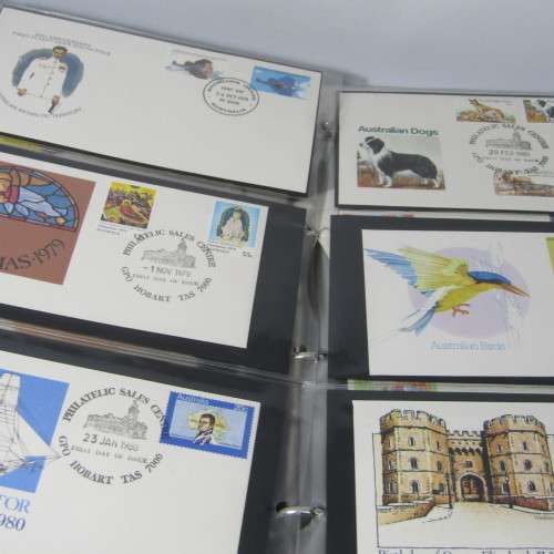 Ledger album with 157 Australia First Day Covers
