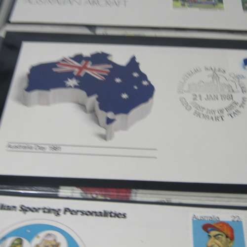 Ledger album with 157 Australia First Day Covers