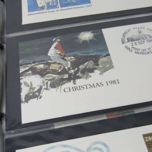 Ledger album with 157 Australia First Day Covers