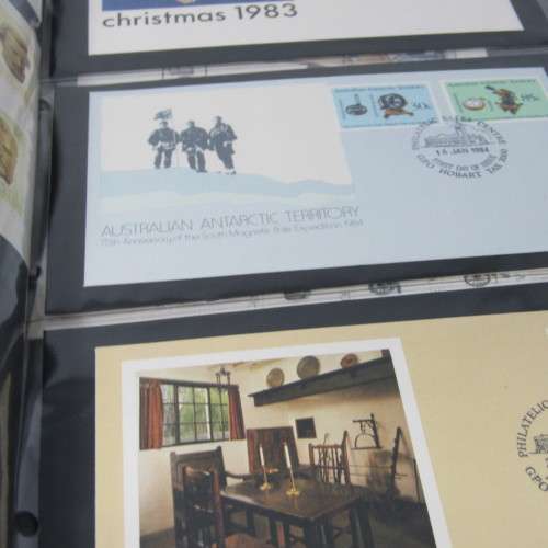 Ledger album with 157 Australia First Day Covers