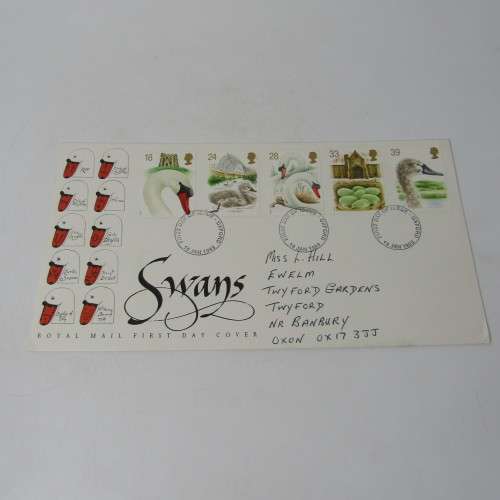 Lot of 4 Great Britain First Day Covers with Birds