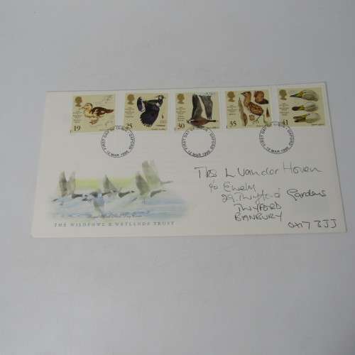 Lot of 4 Great Britain First Day Covers with Birds