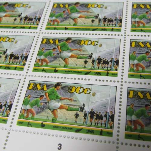 South Africa SACC 778-783 Sport 24 July 1992 set of 6 full pages of mint stamps