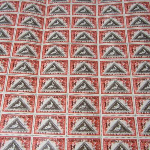 Centenary of the Cape SACC 143 - triangular stamps - full sheet