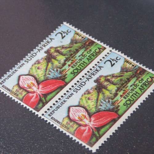 SACC 223 South Africa March 1963 Kirstenbosch Disa stamp 2 1/2 cent