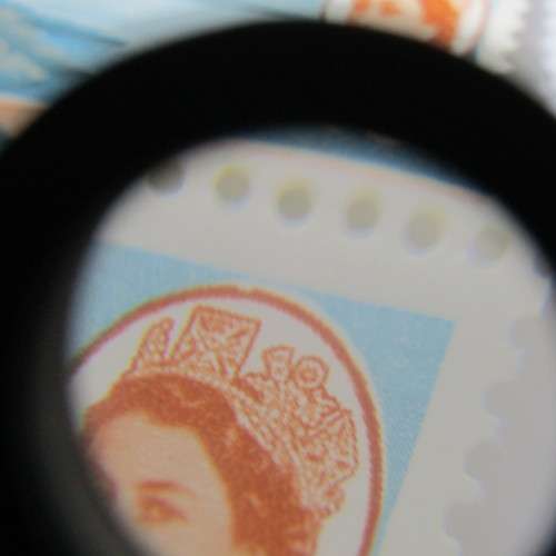 Rhodesia and Nyasaland SACC No. 36 - block of 4 mint stamps with downward shift of orange printing