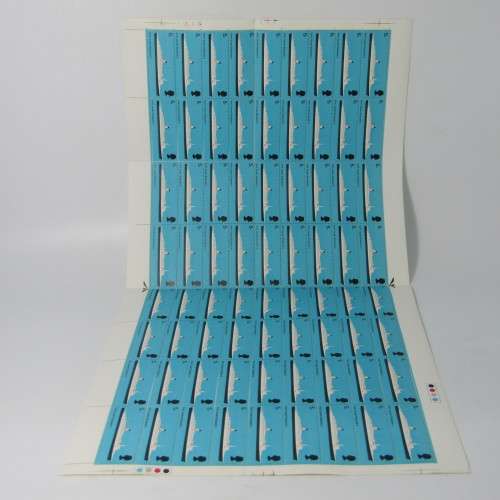 Great Britain RMS Queen Elizabeth 2 stamp 54 - full sheet - 26 x 50cm