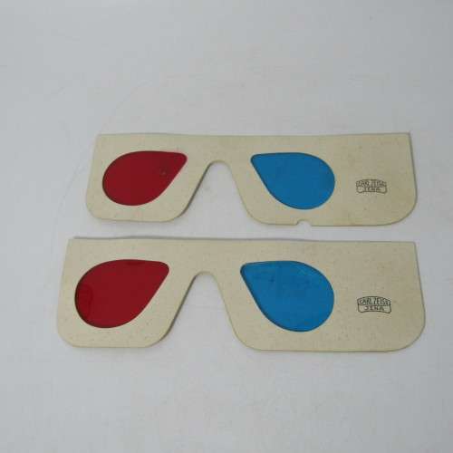 Carl Zeiss Surveying instruments booklet with 3D viewing glasses
