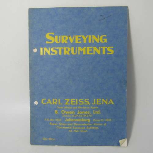 Carl Zeiss Surveying instruments booklet with 3D viewing glasses