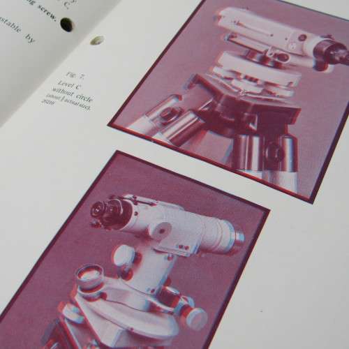 Carl Zeiss Surveying instruments booklet with 3D viewing glasses