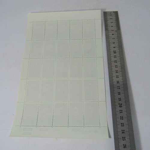CL Leipoldt  - full page of 25 stamps - 2 stamps with tattoo on face A2 and A4 - more errors