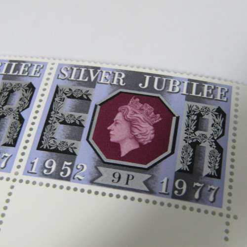 Great Britain 1977 Silver Jubilee Gutter pairs - blocks of 4 - Full set 8 1/2, 9 1/2, 11, 13 Pence
