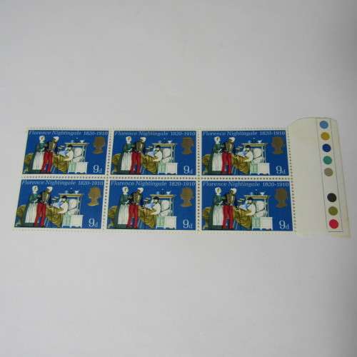 Great Britain 1970 (April 1) General Anniversaries set of stamps in blocks of 6 with errors