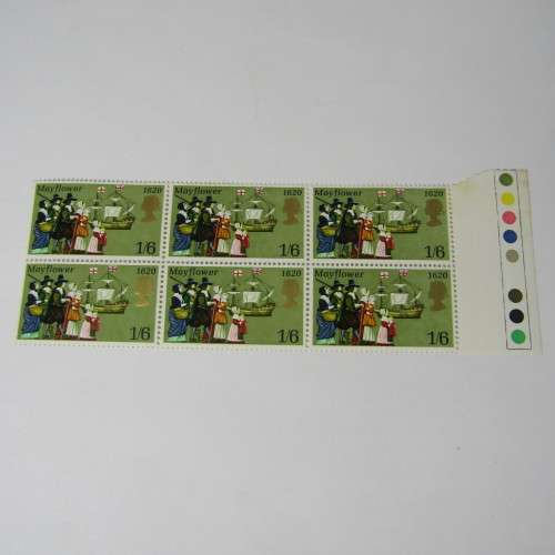 Great Britain 1970 (April 1) General Anniversaries set of stamps in blocks of 6 with errors