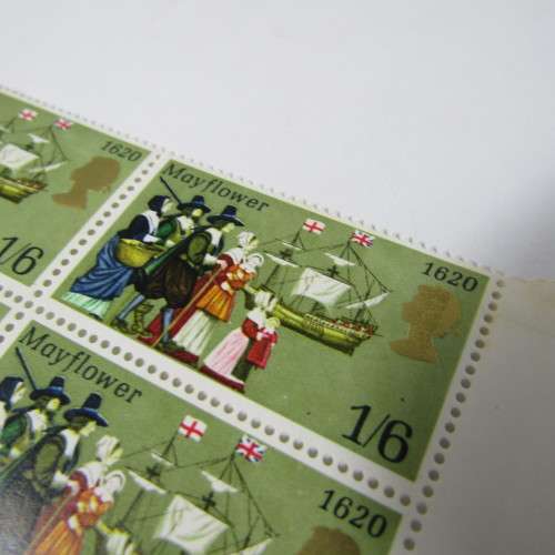 Great Britain 1970 (April 1) General Anniversaries set of stamps in blocks of 6 with errors