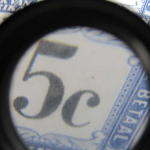 Postage due 5c block of 6 mint SACC 59 - Bottom row second stamp with dot above C