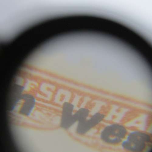 South West Africa 1 1/2 d postage due SACC 23 - large shift to left of overprint