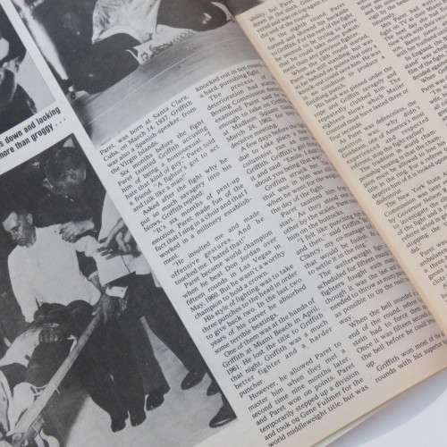 December 1975 Headlines magazine Paret battles for life (Boxing)
