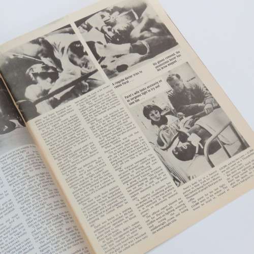 December 1975 Headlines magazine Paret battles for life (Boxing)