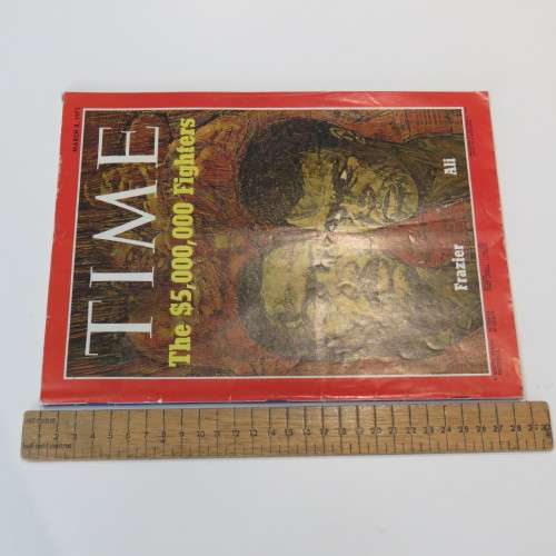 1971 March 8 Time Magazine - Boxing Special on Frazier / Ali