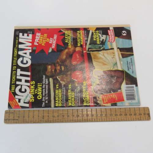 1983 Fight Game boxing magazine with Ray Mancini poster